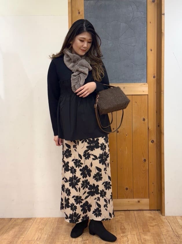 Ayana.さんの「SHOO･LA･RUE｜ラメ入り生地ショルダーバッグ」を使ったコーディネート
