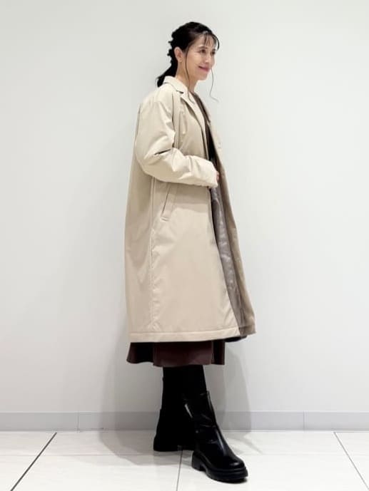kayoさんの「INDIVI｜【洗える／UVケア】ジョーゼットフレアワンピース」を使ったコーディネート