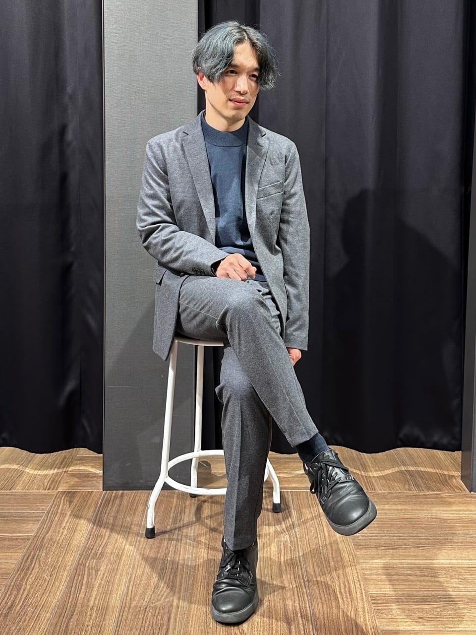 tomoyaさんの「THE SHOP TK｜起毛TRジャージジャケット 【洗濯機OK／ストレッチ／セットアップ可】」を使ったコーディネート