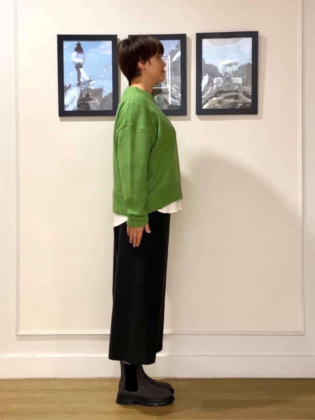 Hiroさんの「Dessin｜【洗える】クルーネックワイドニット」を使ったコーディネート