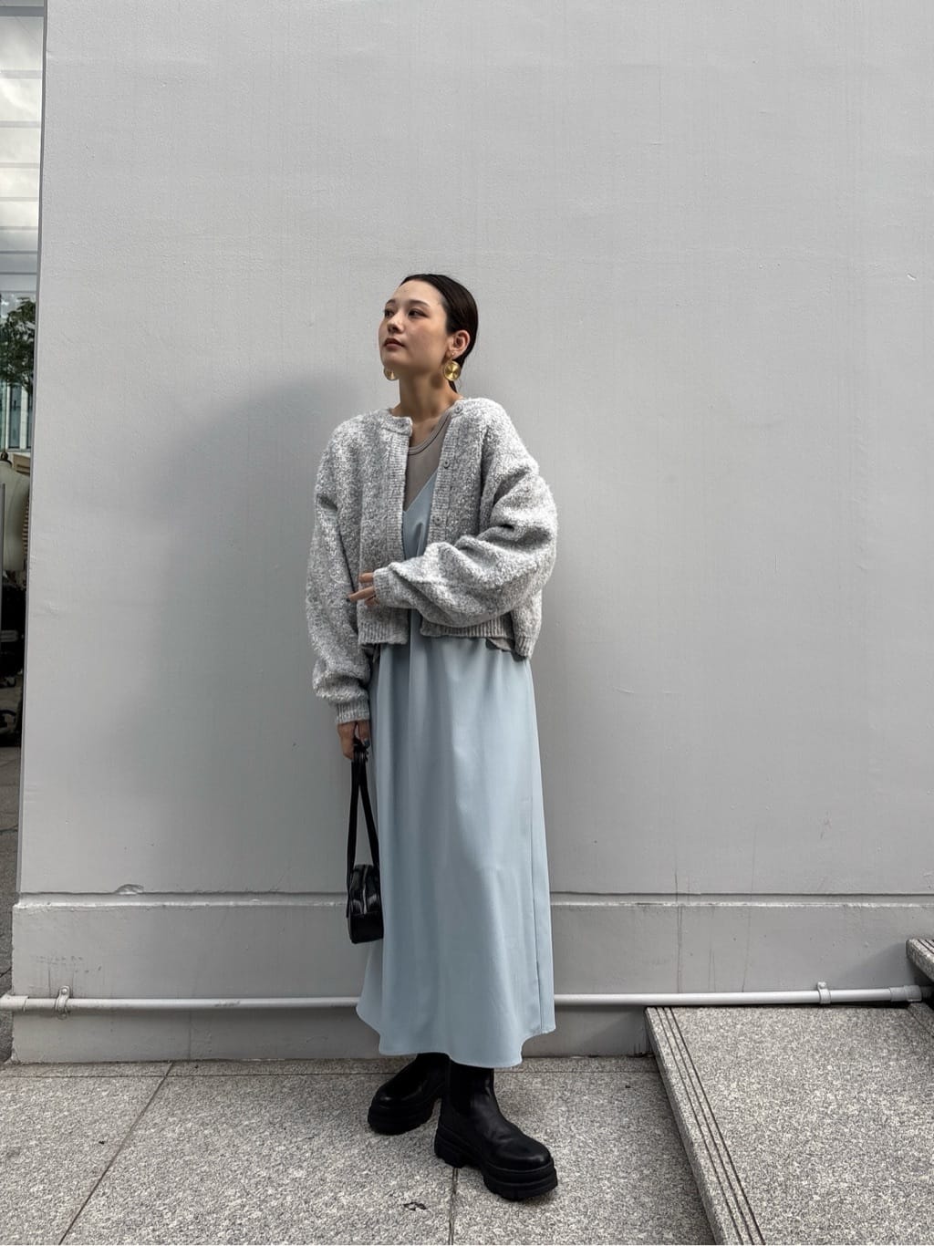 ayanoさんの「INDIVI｜タイトフレアキャミドレス」を使ったコーディネート