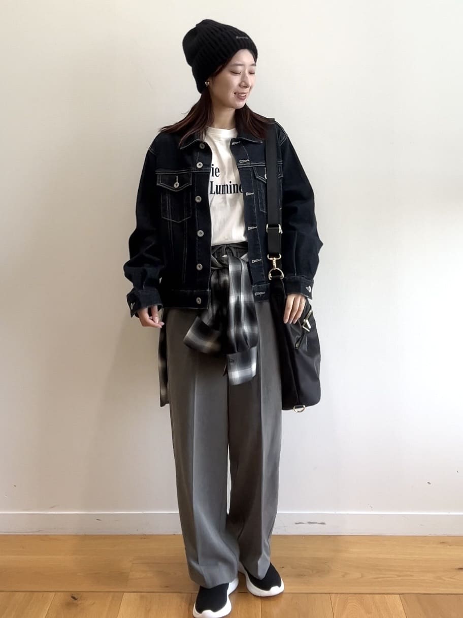 RINAさんの「OPAQUE.CLIP｜ロングロゴTシャツ【洗濯機OK】」を使ったコーディネート