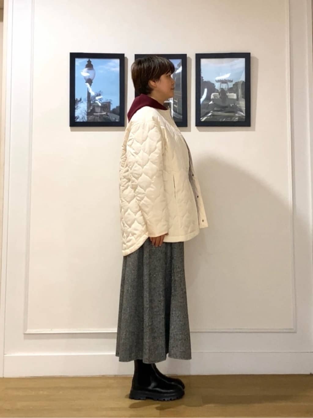 Hiroさんの「Dessin｜【洗える／体型カバー】ちょうどいいニットパーカ」を使ったコーディネート