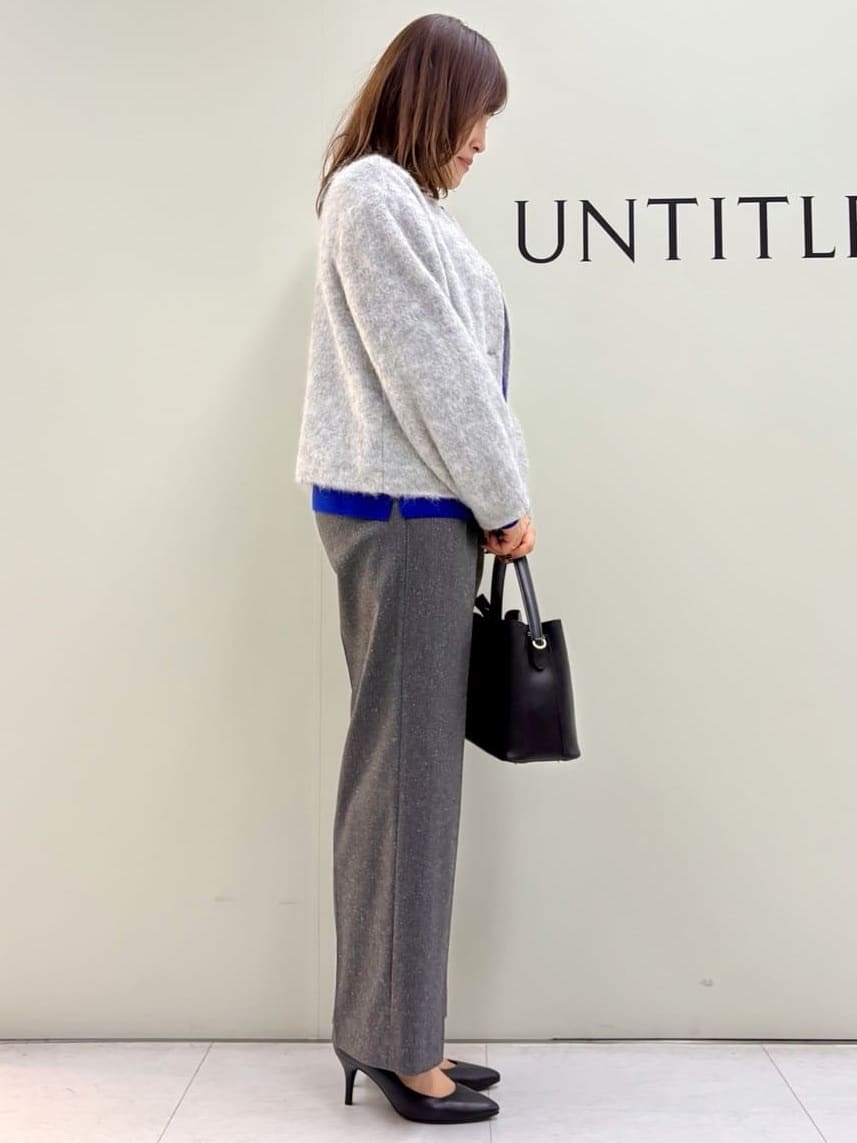 Sakaiさんの「UNTITLED｜【ジャケット風/メタルボタン】アルパカ混シャギーカーディガン」を使ったコーディネート