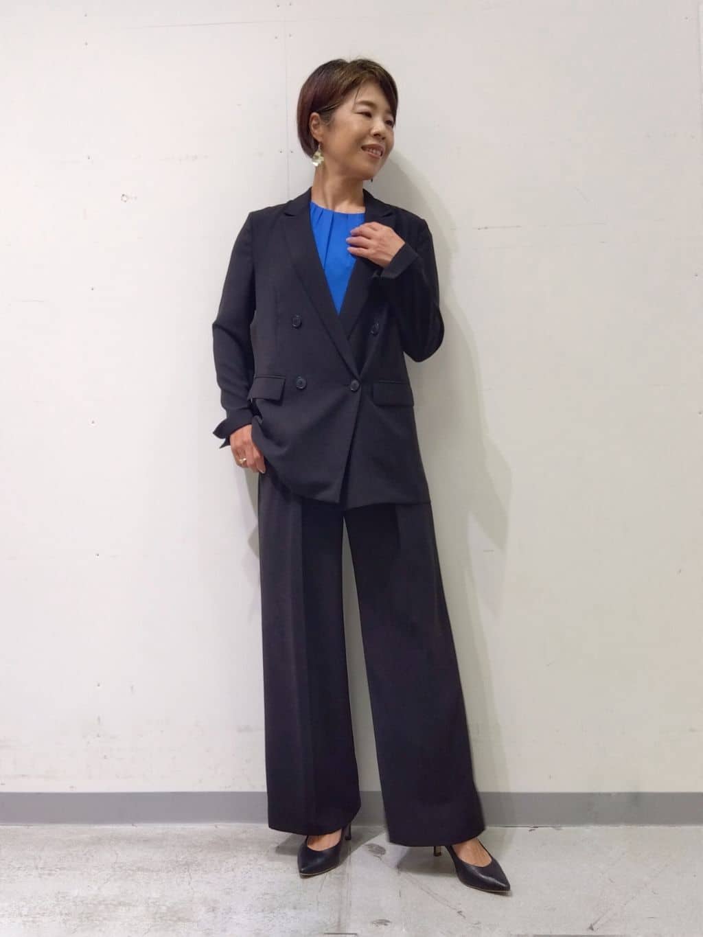 Kさんの「INDIVI｜【クールエアー素材／UVケア／吸汗速乾】エアリータックブラウス」を使ったコーディネート