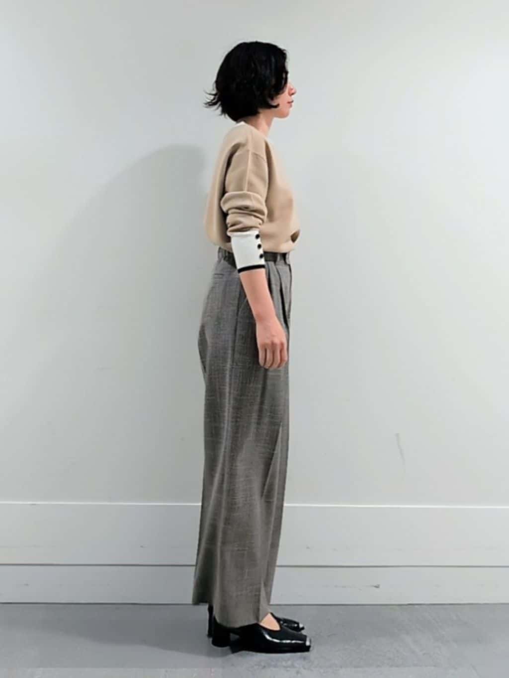 ミズタさんの「UNTITLED｜【アンサンブル可/洗える】ウールミラノリブニット」を使ったコーディネート
