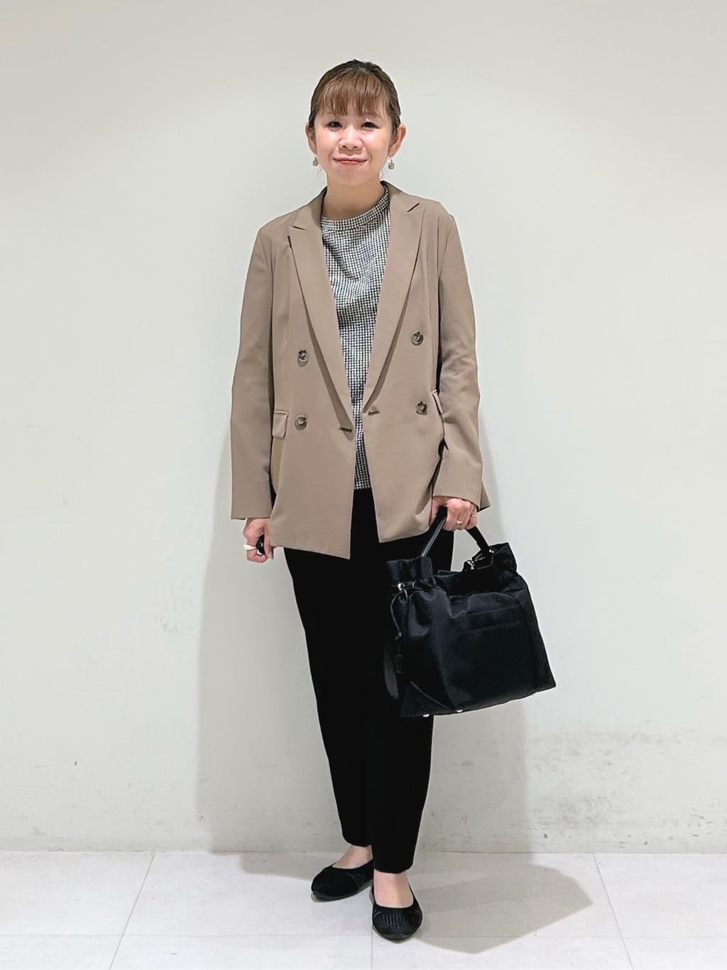 tsuyuさんの「INDIVI｜【軽く羽織れる！】ダブルジャケット」を使ったコーディネート
