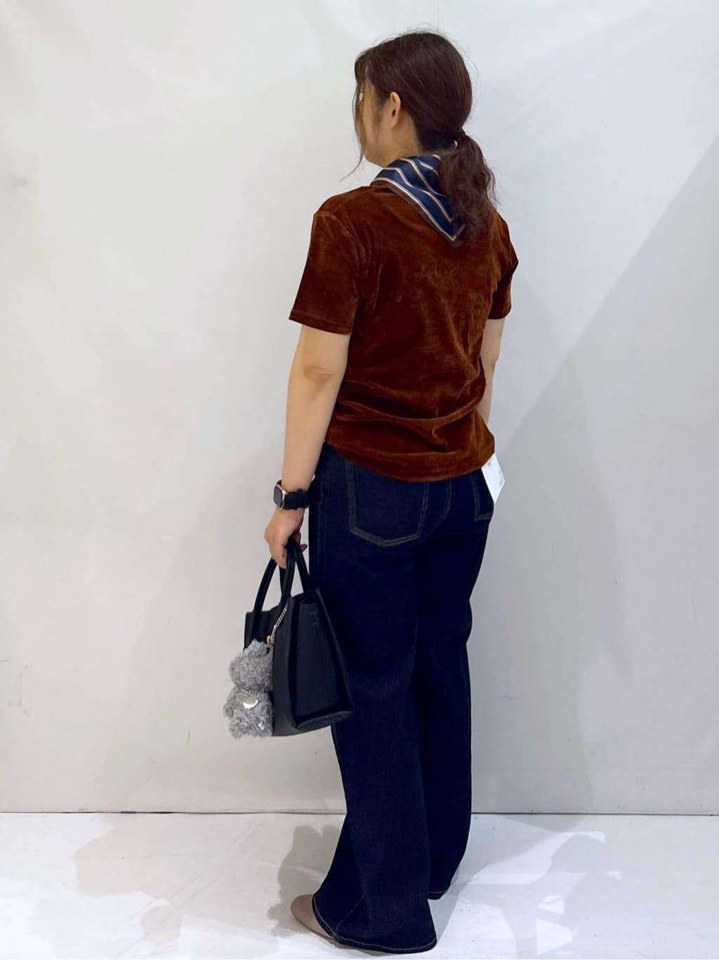 nakkoさんの「OPAQUE.CLIP｜フロッキーチュールTシャツ【洗濯機洗い可】」を使ったコーディネート