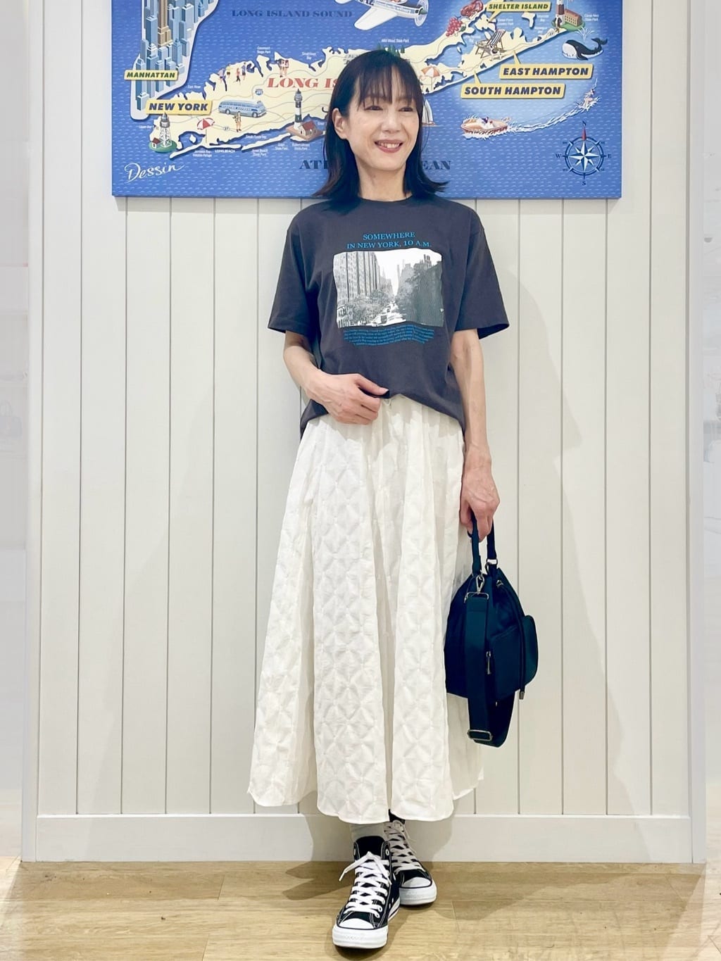 uwatokoさんの「Dessin｜【ユニセックス・洗える】オーガニックコットンロゴ入りTシャツ」を使ったコーディネート