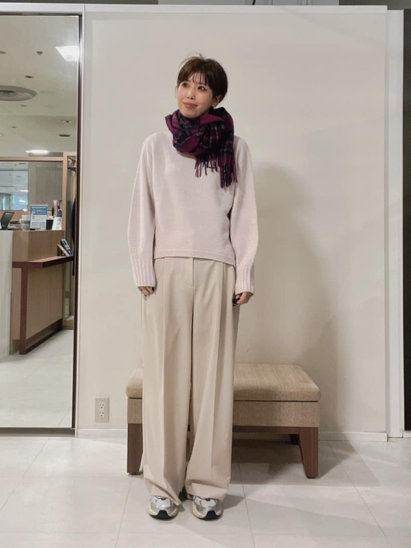 IWAMOさんの「UNTITLED｜【洗える】スポンディッシュ ボトルネックニット」を使ったコーディネート