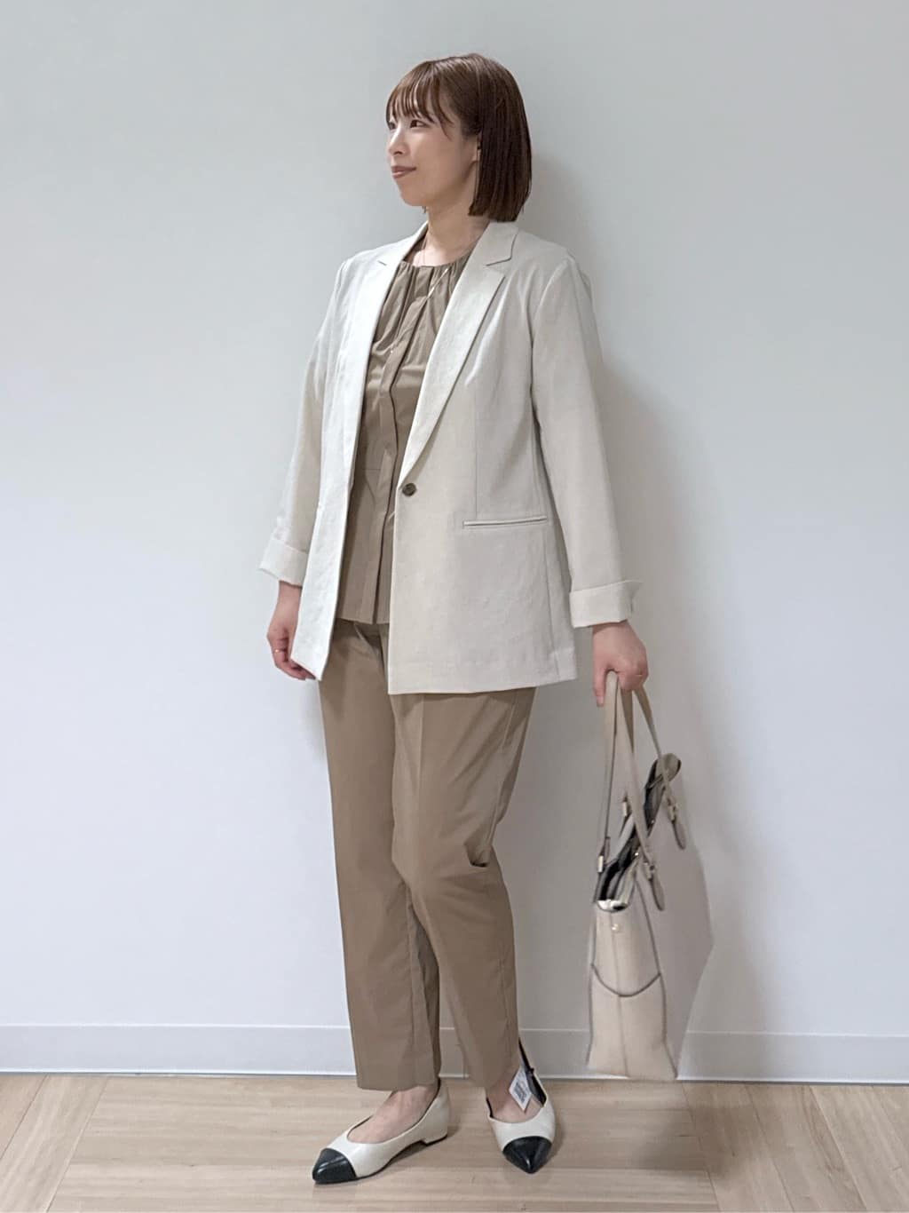 amiさんの「Reflect｜◆【マシンウォッシュ可／セットアップ可／通勤におすすめ】ドライタッチジャケット」を使ったコーディネート