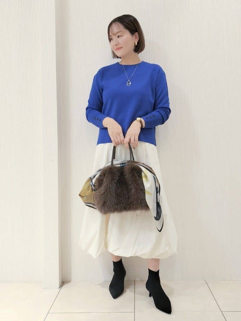 naokoさんの「UNTITLED｜【アンサンブル可/洗える】ウールミラノリブニット」を使ったコーディネート