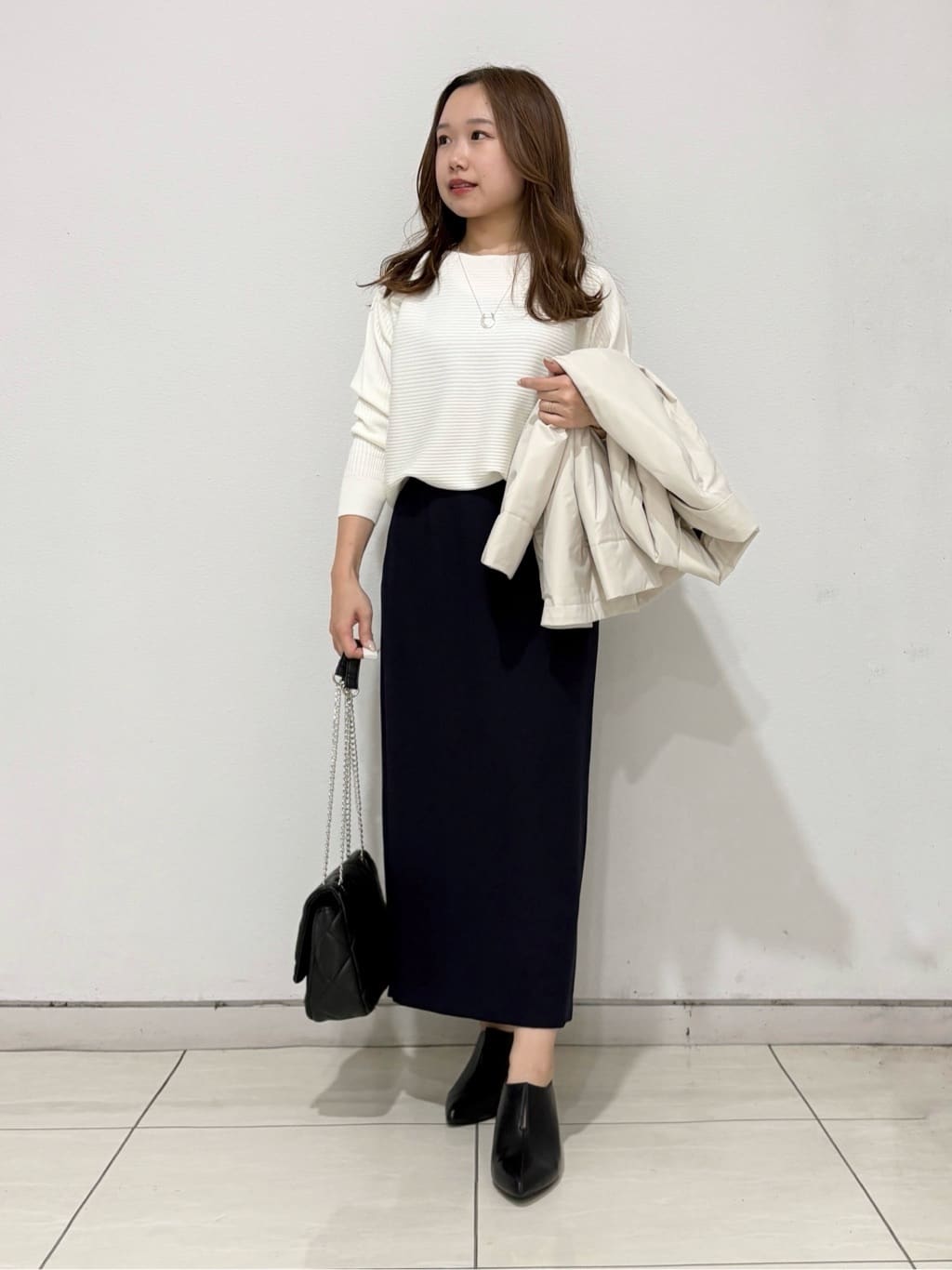 kahoさんの「INDIVI｜スリットブーティ」を使ったコーディネート