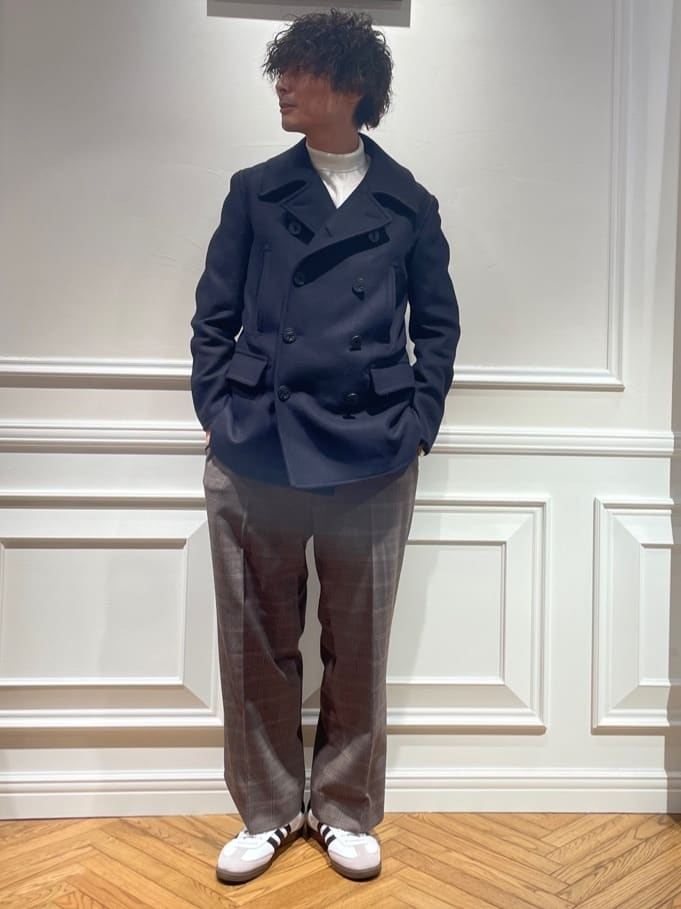 橋本さんの「DRESSTERIOR｜ワイドリブ タートルネックニット」を使ったコーディネート