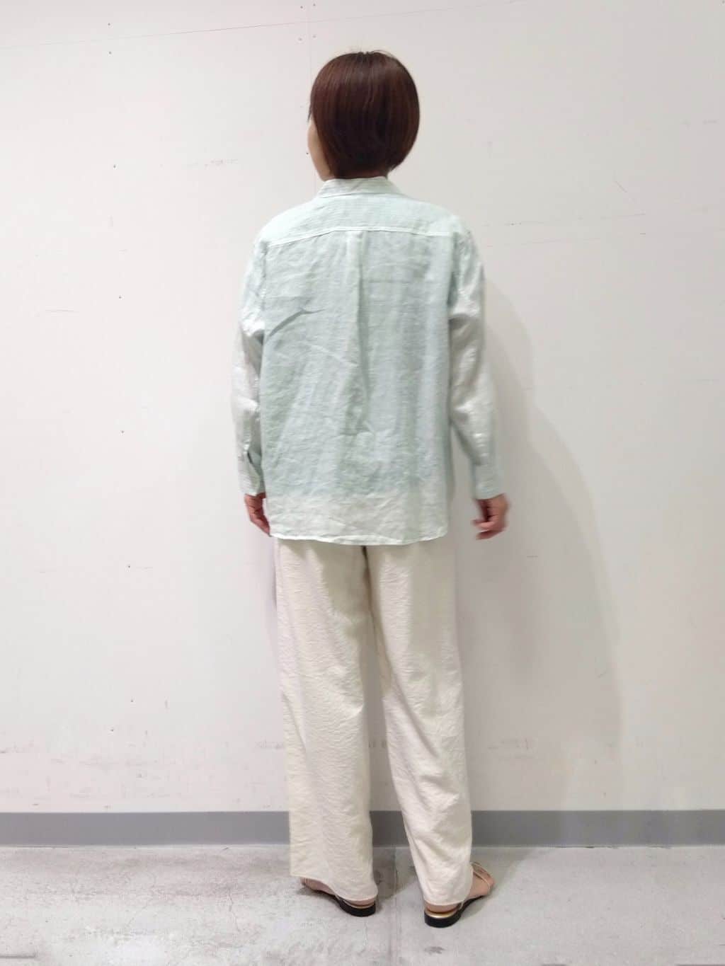 Kさんの「INDIVI｜【洗える／UVケア／SETUP可能】ドロストワイドパンツ」を使ったコーディネート