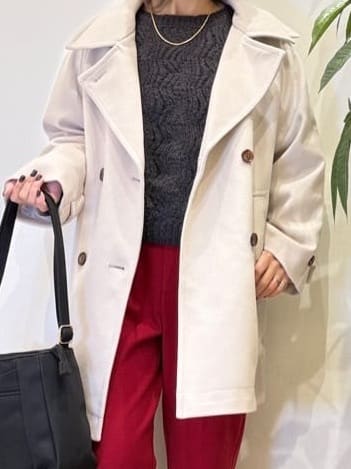 misakiさんの「SHOO･LA･RUE｜【S-LL】ふんわり大人の 透かし編みニット」を使ったコーディネート
