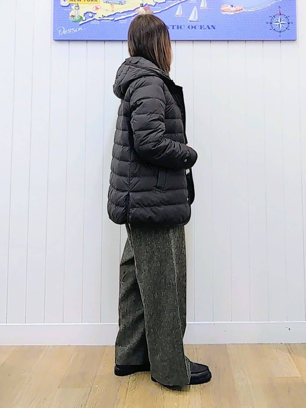 itoさんの「Dessin｜【撥水・2WAY】ミュラーダウンコートミドル丈」を使ったコーディネート