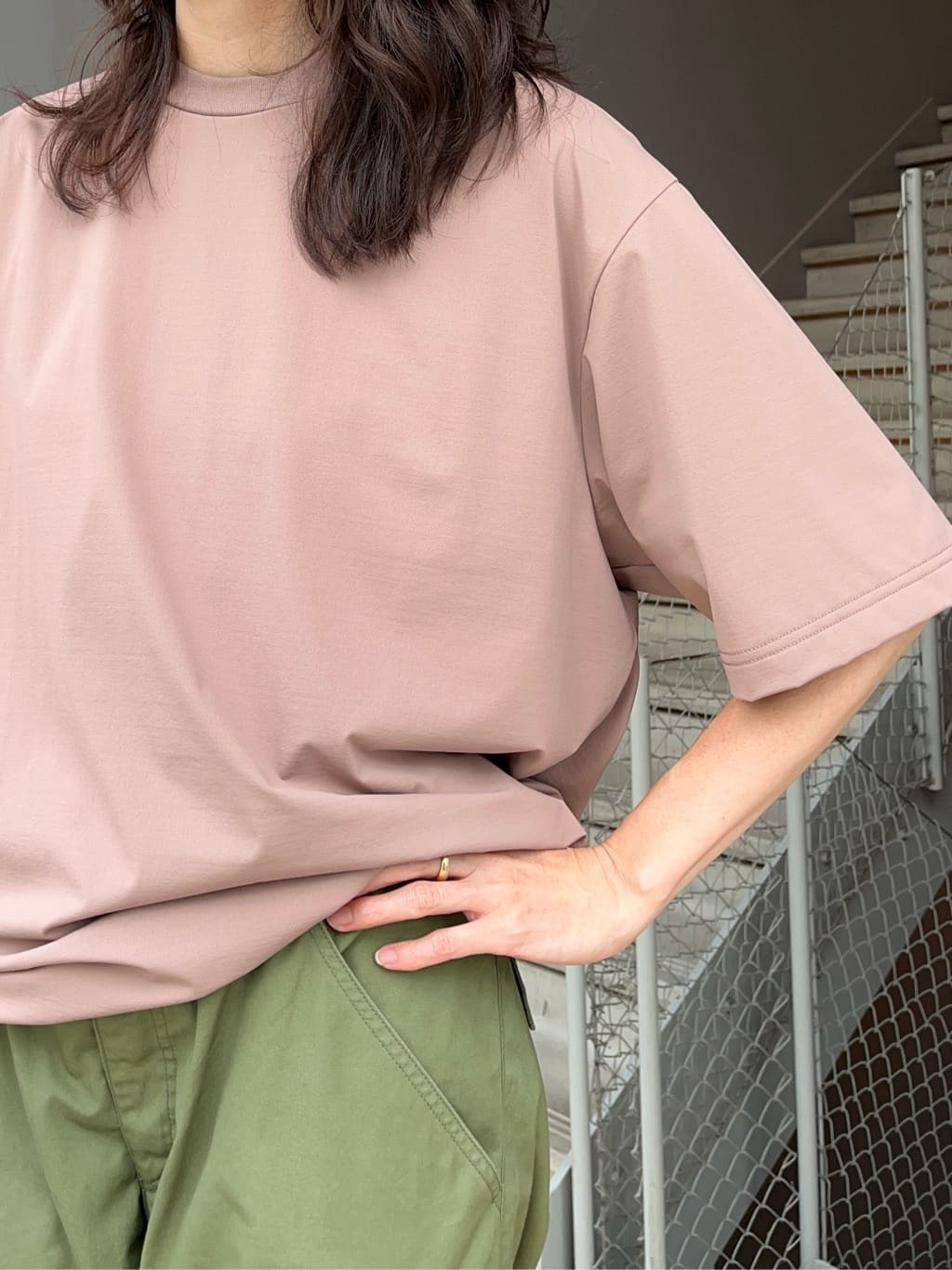 神野（jinno）さんの「TAKEO KIKUCHI｜【COOL CITY WEAR】テーラードTシャツ /接触冷感」を使ったコーディネート