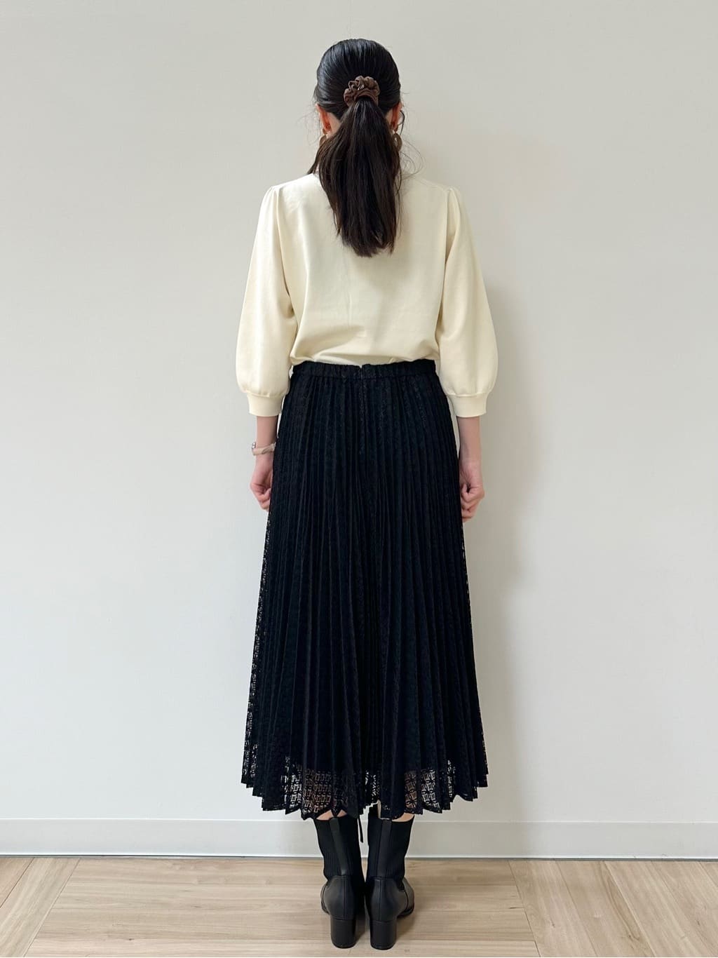 Momoさんの「Reflect｜【透けにくい◎】衿付き七分袖ニット」を使ったコーディネート