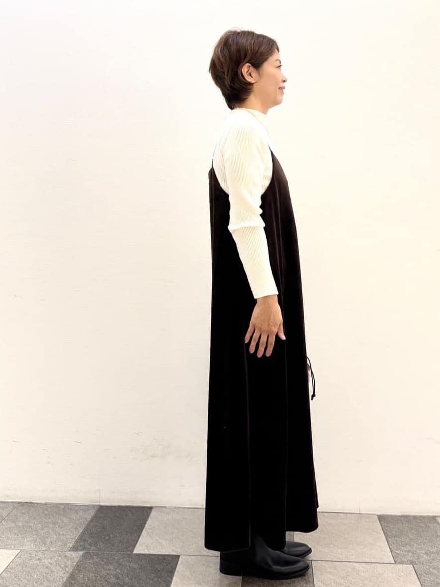 Haruさんの「Dessin｜【洗える】リブタートルネックニット」を使ったコーディネート