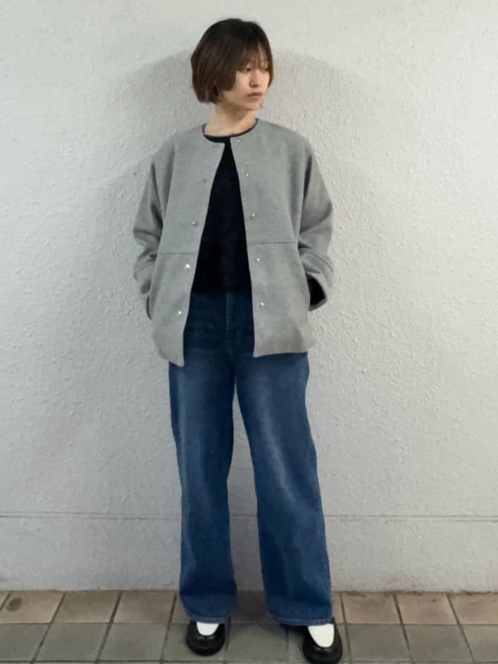 risaさんの「OPAQUE.CLIP｜ラメシャギーニット【洗濯機OK】」を使ったコーディネート