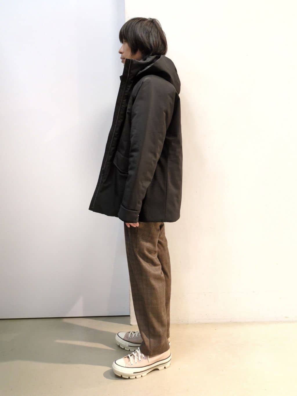 takeさんの「THE SHOP TK｜【軽くて、暖かい】SORONA／ソロナ 中綿ブルゾン 防風/軽量/洗濯機OK/フード脱着可」を使ったコーディネート