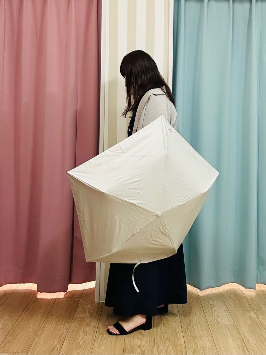 SHIiiさんの「SHOO･LA･RUE｜【S-LL】さらりと着たい大人のための 麻調半袖ジャケット」を使ったコーディネート