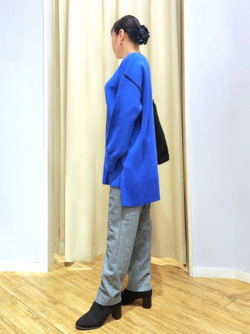 くまさんの「SHOO･LA･RUE｜【洗濯機可/毛玉レス】上品に体型カバー チュニックニットワンピース」を使ったコーディネート