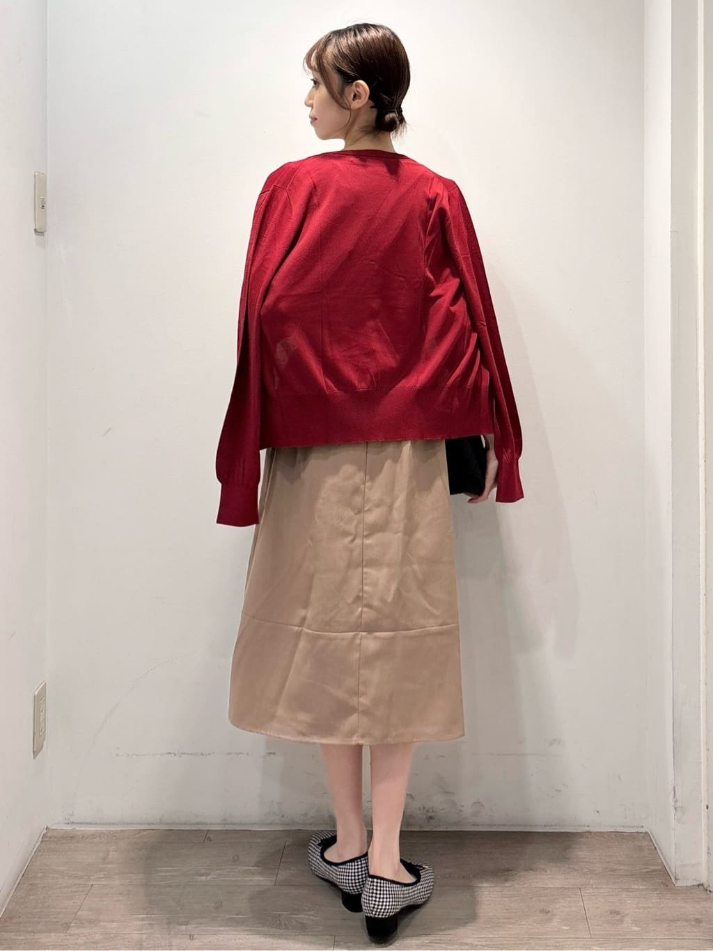 ぶまりんさんの「OPAQUE.CLIP｜タックパフスリーブワンピース【洗濯機洗い可／イージーアイロン】」を使ったコーディネート