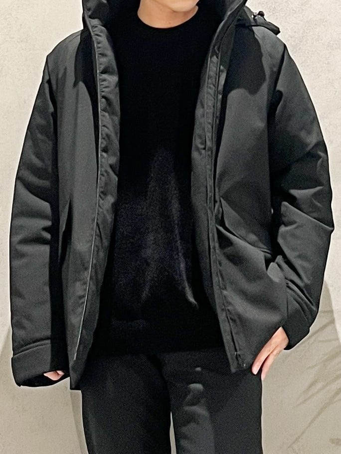 SHI-MAさんの「THE SHOP TK｜【軽くて、暖かい】SORONA／ソロナ 中綿ブルゾン 防風/軽量/洗濯機OK/フード脱着可」を使ったコーディネート
