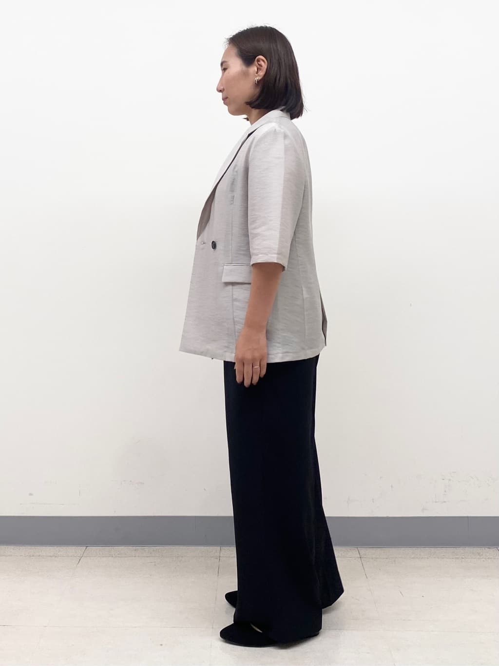 YUKARIさんの「INDIVI｜ライトダブルジャケット」を使ったコーディネート