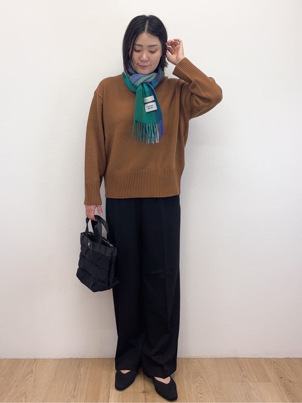 Takeさんの「OPAQUE.CLIP｜ウォームタッチ イージーワイドパンツ【洗濯機洗OK／ストレッチ】≪SS～LL≫」を使ったコーディネート