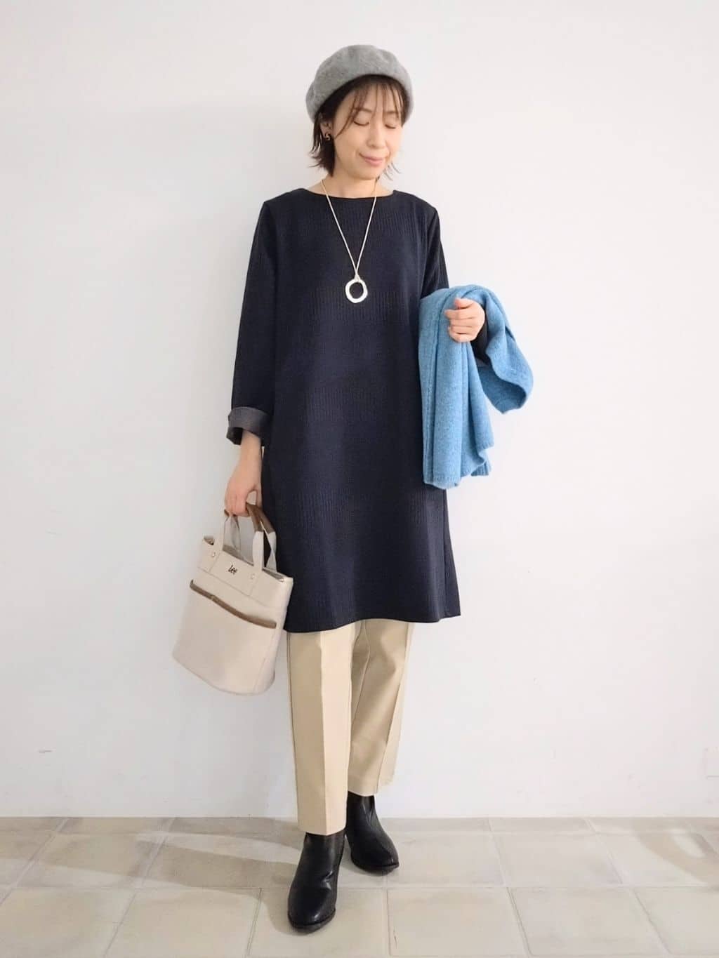 miomioさんの「SHOO･LA･RUE｜【洗濯機可】ふわっと軽く羽織れる オーバーサイズカーディガン」を使ったコーディネート