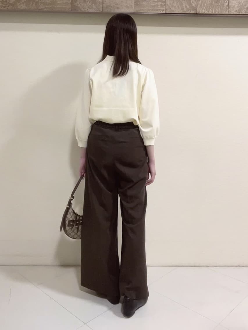 yukaさんの「Reflect｜【透けにくい◎】衿付き七分袖ニット」を使ったコーディネート