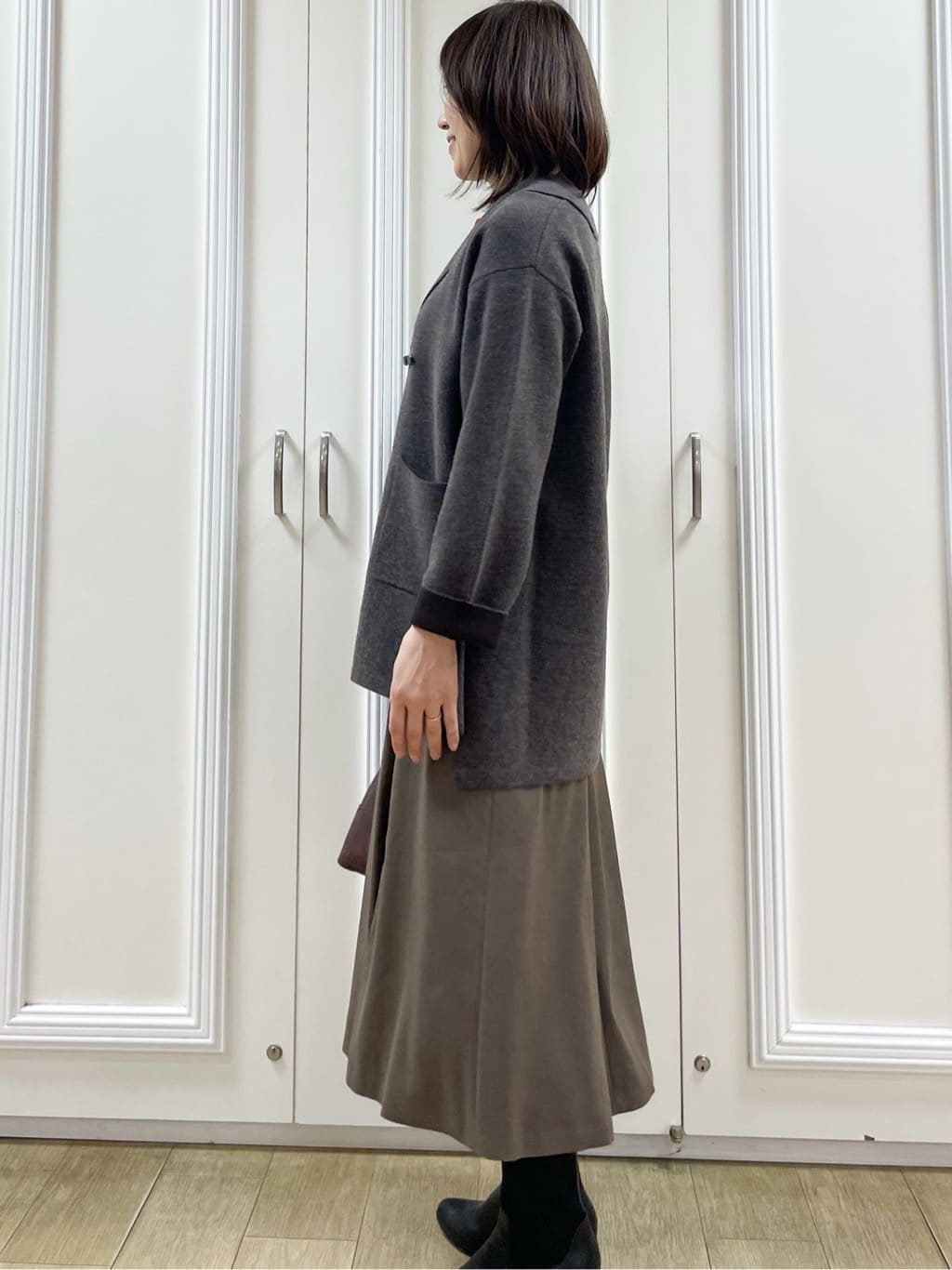 めいさんの「Reflect｜【ライトアウター／気軽な羽織に◎】オフボディカーディガン」を使ったコーディネート