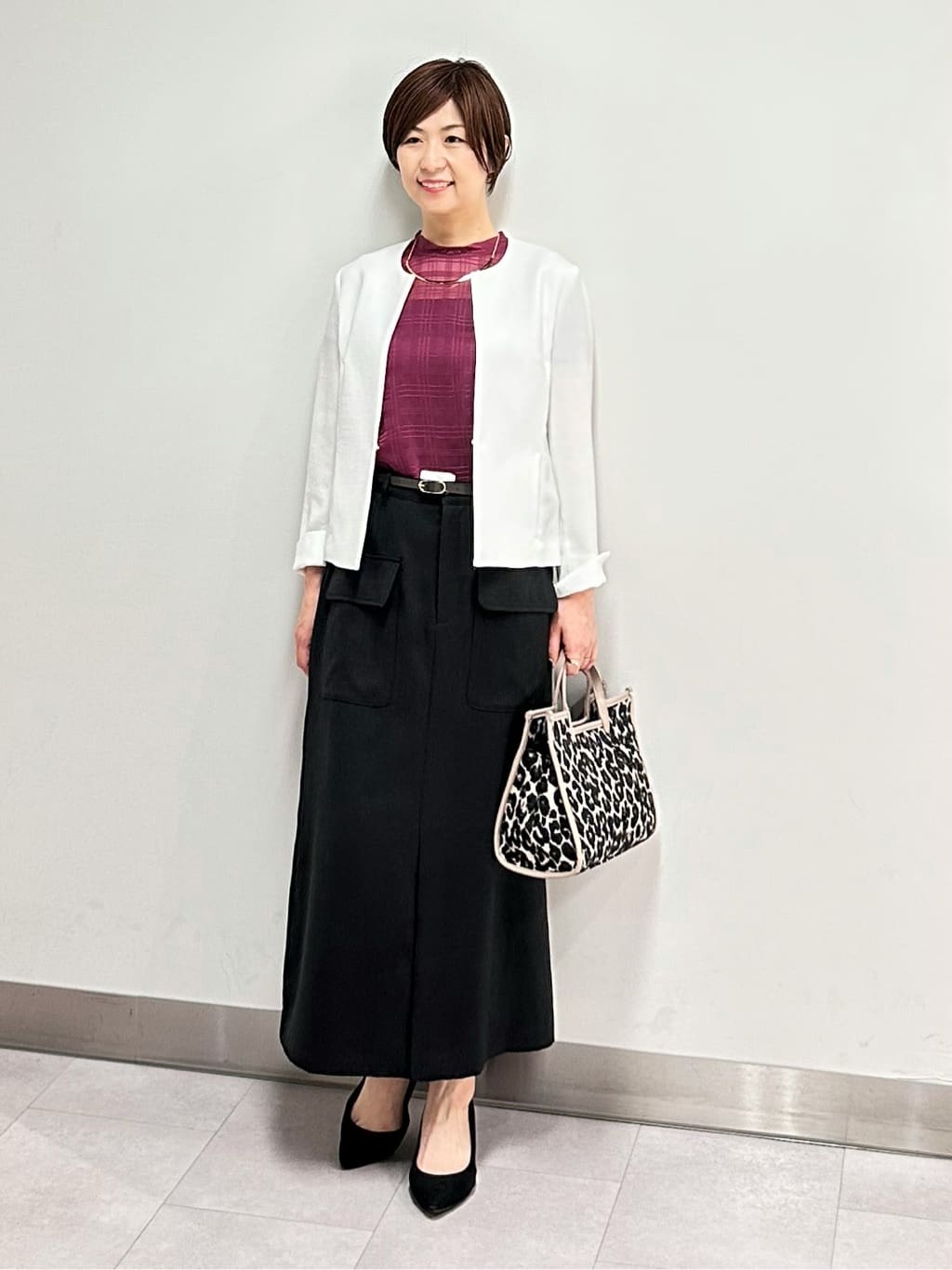 みなこさんの「UNTITLED｜【日本製・本革】Comfit Dresser Pumps（コンフィットドレッサーパンプス）」を使ったコーディネート