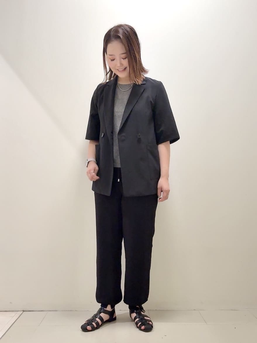 YUIさんの「UNTITLED｜【吸水速乾/洗える】ハーフスリーブジャケット」を使ったコーディネート