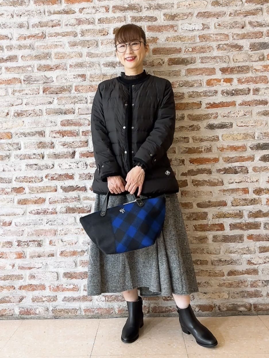 Yasucoさんの「Dessin｜【撥水・2WAY】ミュラーダウンコートミドル丈」を使ったコーディネート