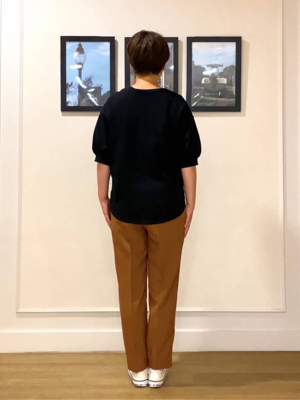 Hiroさんの「Dessin｜【360度可愛い/前後2WAY/洗える】ライトコットンヘンリーカットソー」を使ったコーディネート