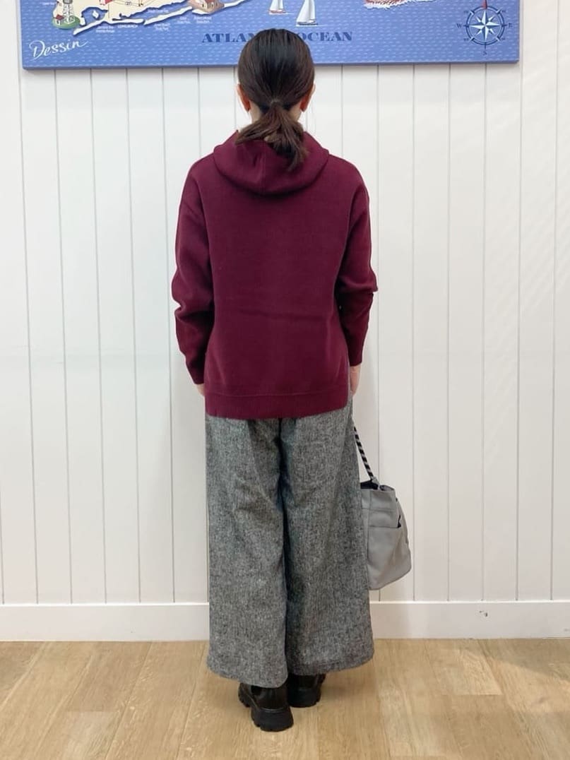 yoshiさんの「Dessin｜【洗える／体型カバー】ちょうどいいニットパーカ」を使ったコーディネート