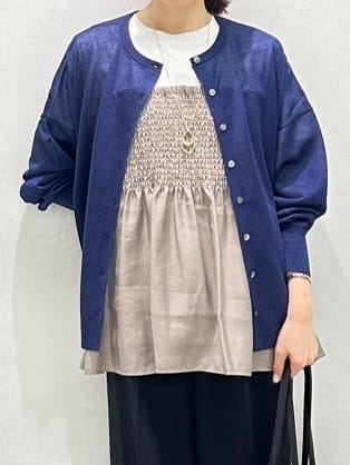 Miwaさんの「UNTITLED｜【コットン100/洗える/Tシャツ】シャーリングドッキングペプラム」を使ったコーディネート