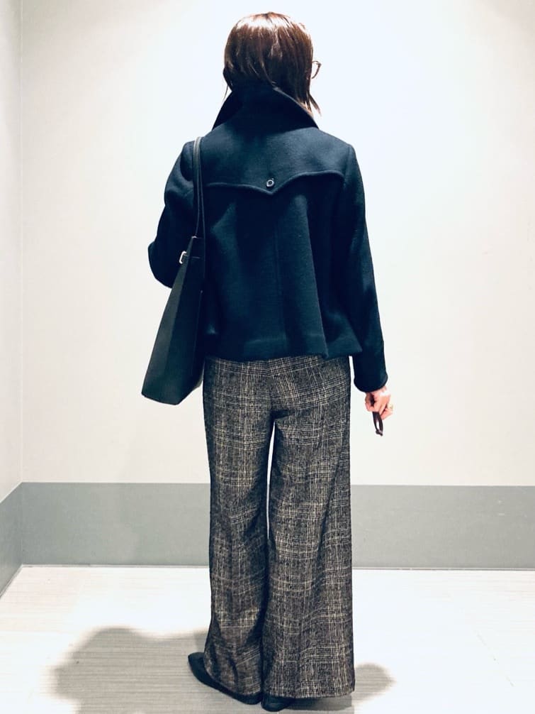 Furuさんの「DRESSTERIOR｜◆ループグレンチェックワイドパンツ」を使ったコーディネート