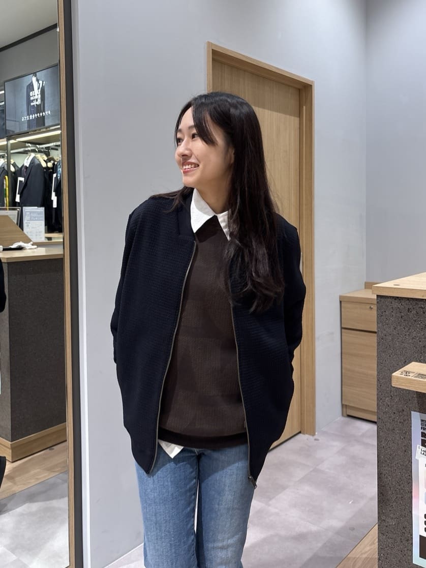 よぴさんの「TAKEO KIKUCHI｜【Made in JAPAN】ビッグチェック＆スライドパズル柄 ニット」を使ったコーディネート