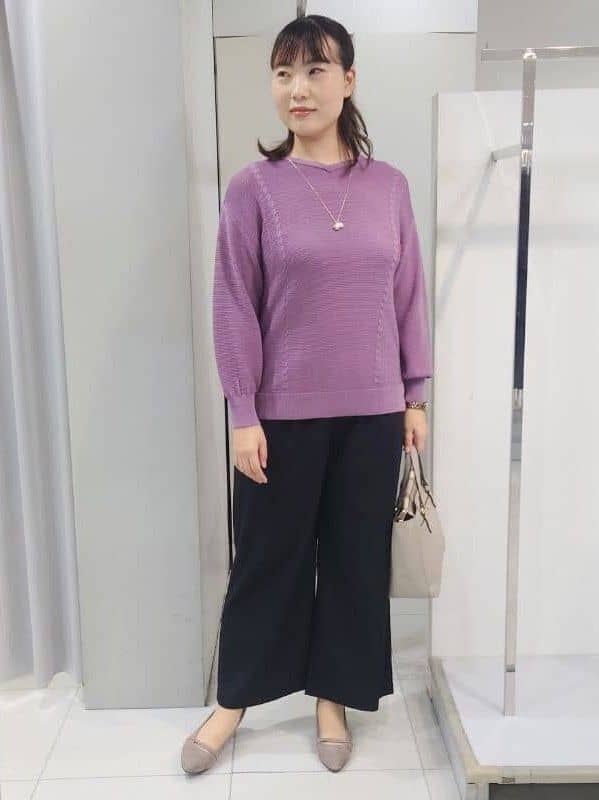 AZUSAさんの「Reflect｜【パンツ合わせにぴったり◎】ゆったりオフボディニット」を使ったコーディネート