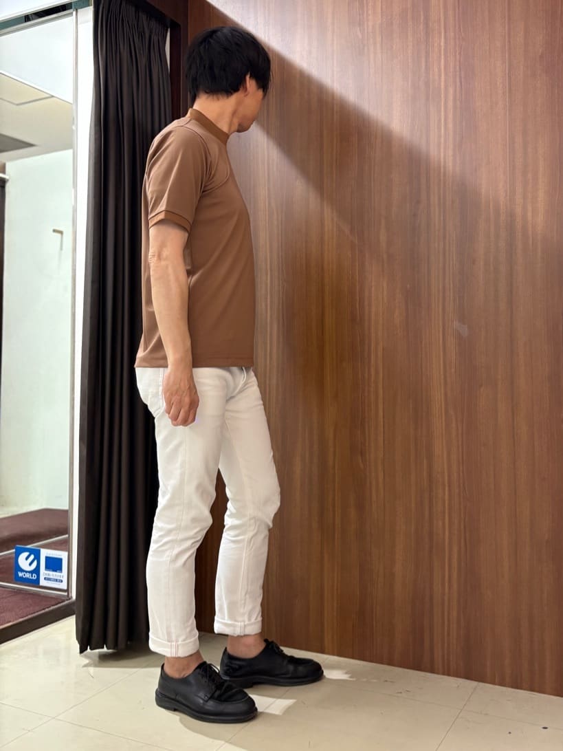 かたやまさんの「TAKEO KIKUCHI｜【COOL CITY WEAR】モックネック プルオーバー /接触冷感」を使ったコーディネート