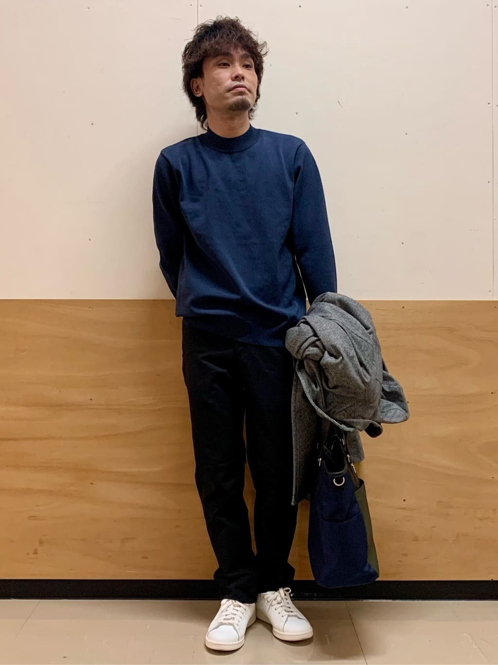 MATUさんの「THE SHOP TK｜【冬のビジネスシーンに最適】モックネックニット」を使ったコーディネート