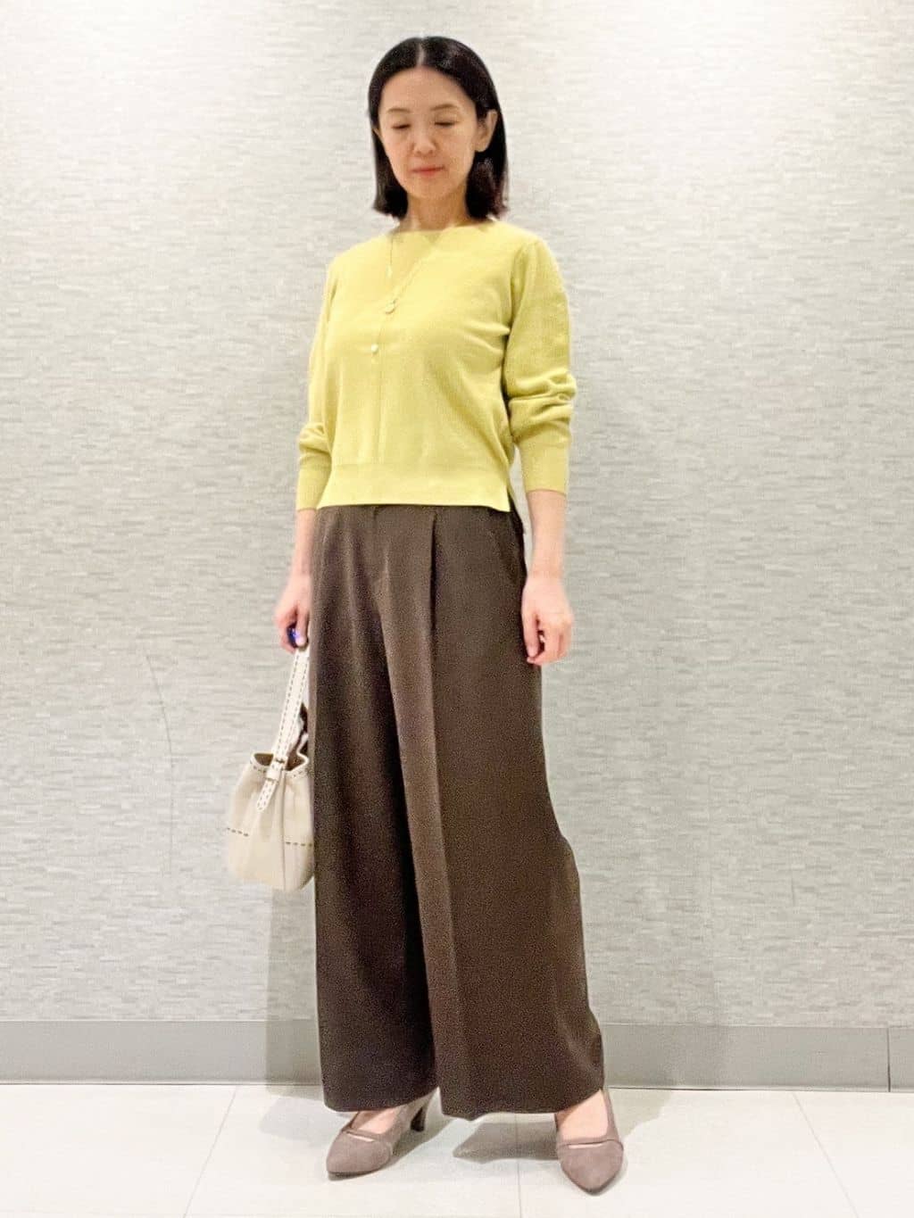 marikoさんの「Reflect｜【選べる6色／長く着られる◎】ボートネックニット」を使ったコーディネート