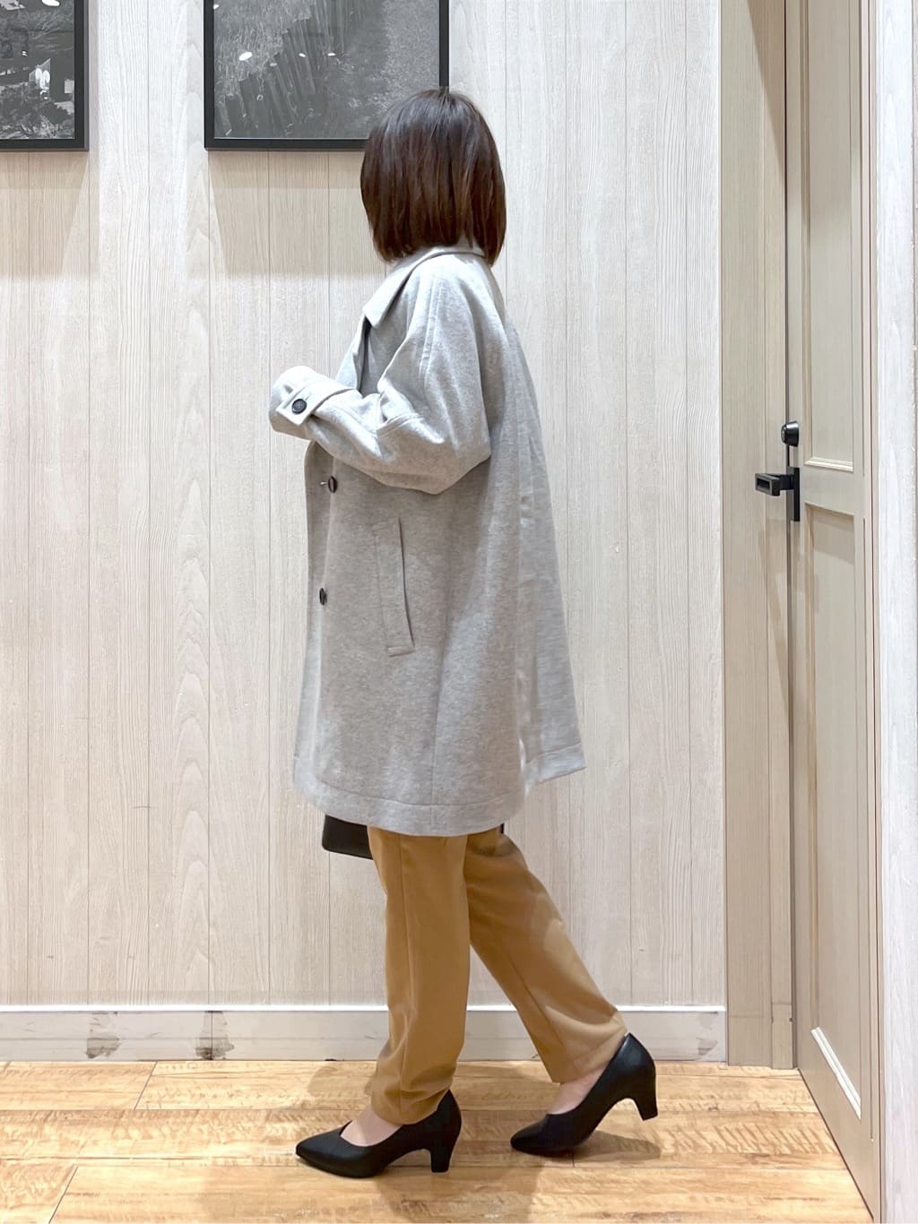 shirayuuuさんの「SHOO･LA･RUE｜【洗濯機可/S-LL】美脚見え あったか裏起毛 テーパードパンツ」を使ったコーディネート