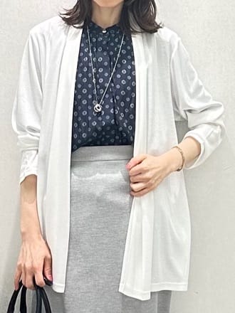 Miwaさんの「UNTITLED｜◆【接触冷感/UV機能/遮熱】ジャージカーディガン」を使ったコーディネート