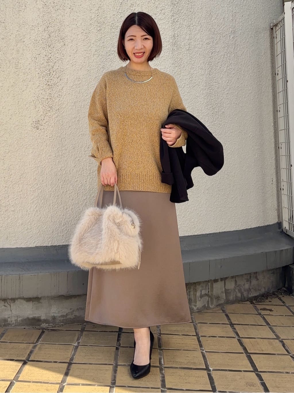 MIKIKOさんの「UNTITLED｜【ミディ丈/軽やか】セミラグランリバー コート」を使ったコーディネート